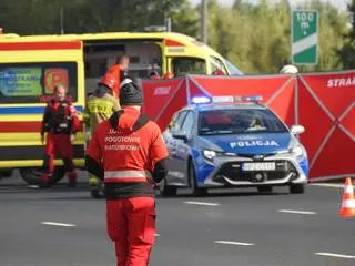 Na miejscu lądował śmigłowiec LPR