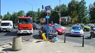 Wypadek na Wawelskiej 