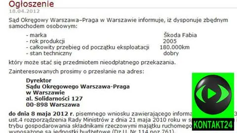 Sąd odda auto