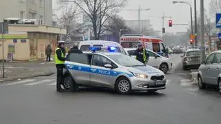 Potrącenie na Mokotowie