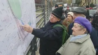 Protest w sprawie budowy linii tramwajowej