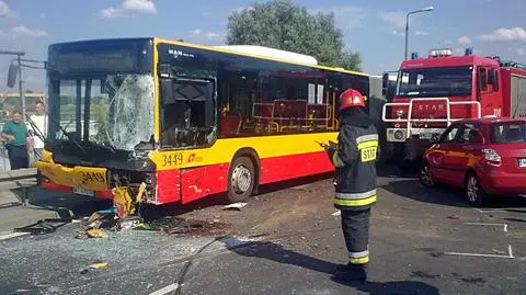 Rembertów: wypadek autobusu. Ranni