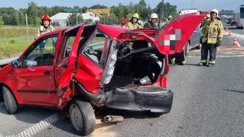 Zatrzymał się nagle na pasie S7, bo chciał napić się wody
