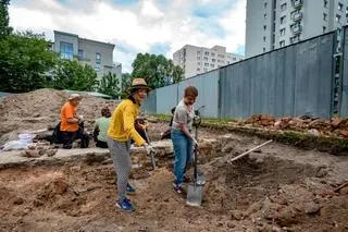 Wykopaliska prowadzone są na terenie byłego getta