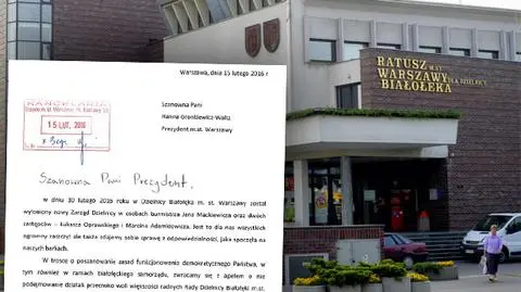 "Proszę o szanowanie demokracji". Burmistrz pisze do prezydent