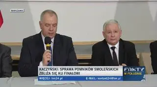 Jacek Sasin o lokalizacji monumentów