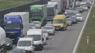 Zderzenie na autostradzie A2