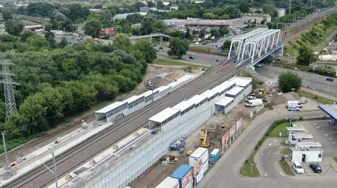 Budowa przystanku Warszawa Targówek