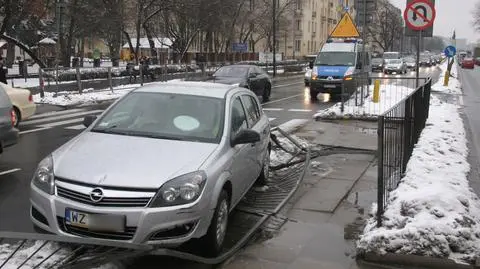 Potrącenie i ogromne korki na Trasie Łazienkowskiej