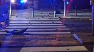 Kierowca uderzył w latarnię