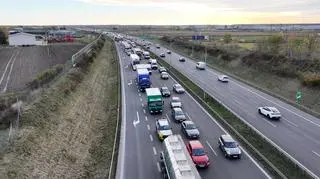 Wypadek na S8 w Wypędach 