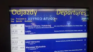 Wykolejenie pociągu na Dworcu Centralnym