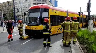 Wykolejenie tramwaju w Alejach Jerozolimskich