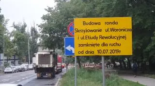 Skrzyżowanie Woronicza i Etiudy Rewolucyjnej