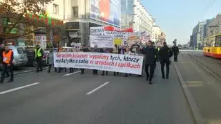 Protest przeciwko budowie linii 400kV