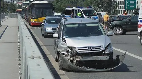 Wypadek na moście Łazienkowskim