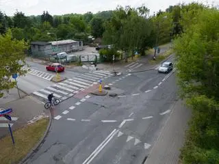 Skrzyżowanie Powązkowskiej i Obrońców Tobruku