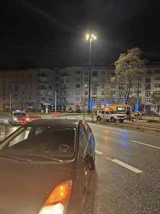 Potrącenie pracownika Tramwajów Warszawskich 