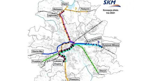 SKM-ką do Piaseczna i Radzymina? Kolejowe inwestycje za 25 mld zł