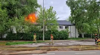 Pożar na Podskarbińskiej 