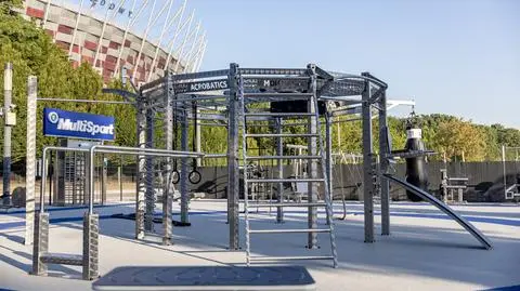 Siłownia plenerowa MultiSport na Błoniach Stadionu Narodowego