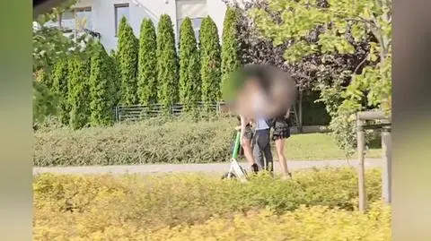 Trzy osoby jechały jedną hulajnogą 