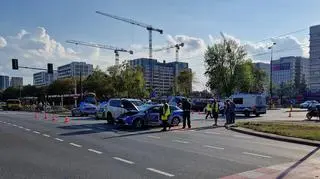 Zderzenie z udziałem radiowozu 
