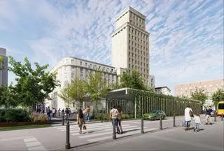 Plac Powstańców Warszawy na wizualizacji 