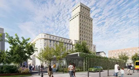 Plac Powstańców Warszawy na wizualizacji 