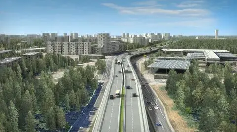 Trasa Mostu Północnego na wizualizacji