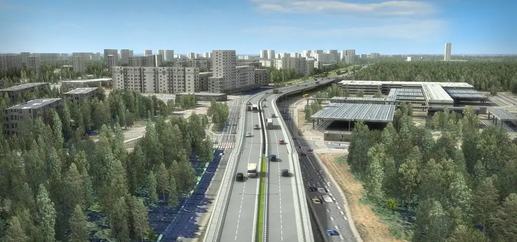 Estakady na Bielanach połączą most z trasą S7. Wizualizacje