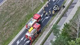 Pożar auta elektrycznego
