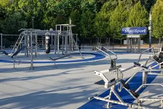 Siłownia plenerowa MultiSport na Błoniach Stadionu Narodowego