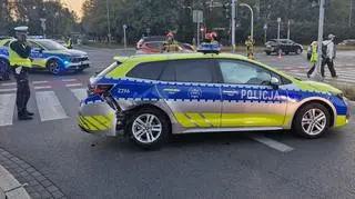Zderzenie z udziałem radiowozu 