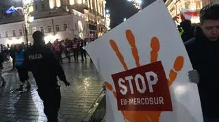 Farmers' protest in the center of the capital