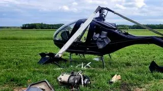 Awarii uległ super lekki helikopter, na pokładzie były dwie osoby