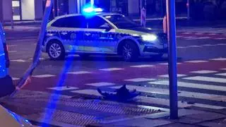 Kierowca uderzył w latarnię