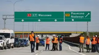 Odcinek trasy S7  Lesznowola –Tarczyn Płd. w okolicy węzła Lesznowola