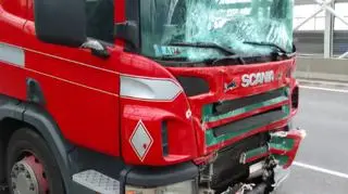 Zderzenie pięciu pojazdów na trasie S8