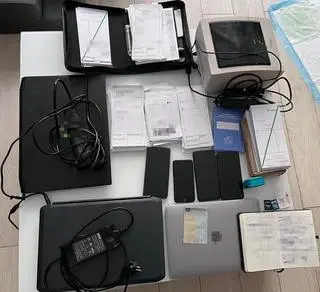 Przedmioty zabezpieczone przez policję
