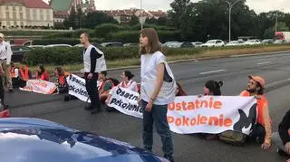 Aktywiści zablokowali Wisłostradę 