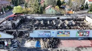 W Grodzisku Mazowieckim spłonął sklep