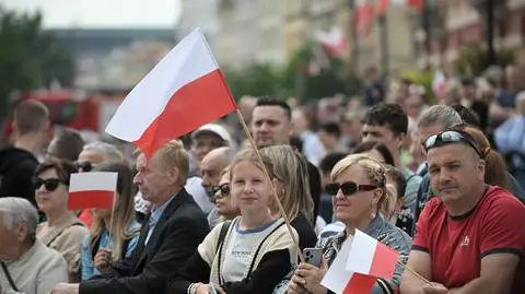 Obchody Święta Narodowego Trzeciego Maja na placu Zamkowym