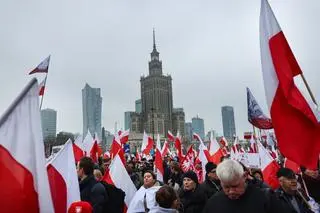 Uczestnicy marszu 11 listopada