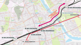 Komunikacja podczas zamknięcia linii średnicowej