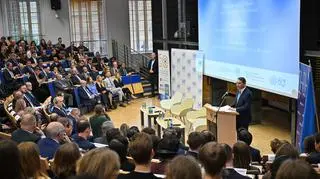 Radosław Sikorski na Uniwersytecie Warszawskim