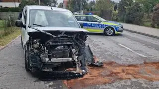 Wypadek w miejscowości Długa Kościelna