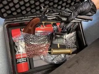 Przedmioty zabezpieczone przez policję 