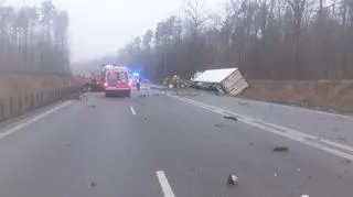 Śmiertelny wypadek na DK50 w miejscowości Działki