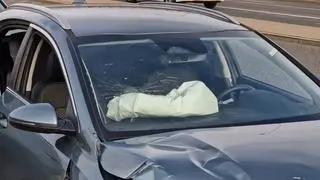 Zderzenie aut w pobliżu lotniska